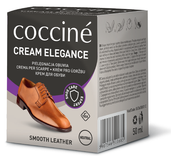 Tmavo modrá Coccine krémová Elegance Shoe Cream 50